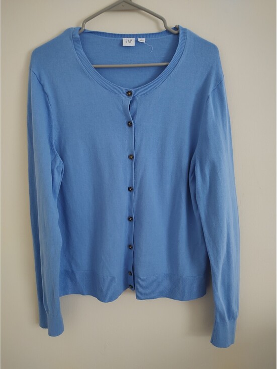 Old Navy Sweaters - GAP Women's Light Blue Cotton Cardigan Sweater Size XL